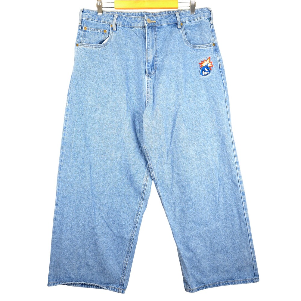The Hundreds Adam Bomb Denim Jeans‎ Baggy Fit Light Wash Mens Size 34